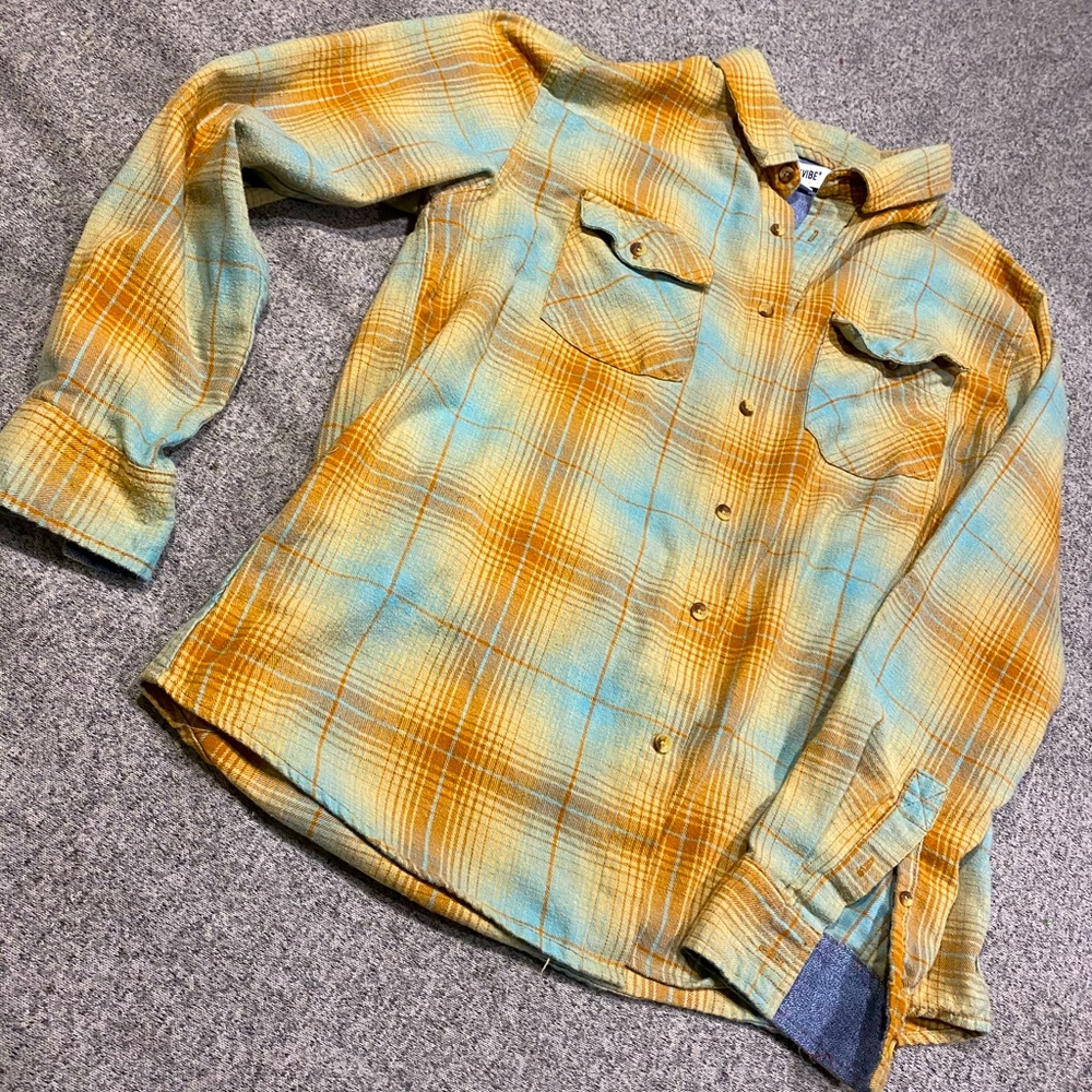 Button up flannel long sleeve